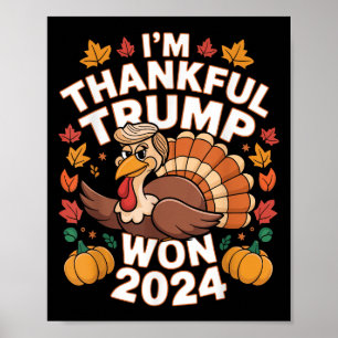Affiche Trump Drôle Thanksgiving Je Remercie Trump Won 202