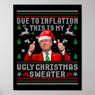 Affiche Trump Dû À L'Inflation De Vilains Chandails De Noë