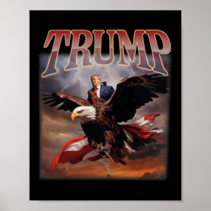 Affiche Trump Eagle Président américain 2024 Reprendre l'A