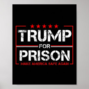 Affiche Trump en prison 2025 Drôle Trump _1
