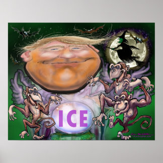Affiche Trump en tant qu'Oz