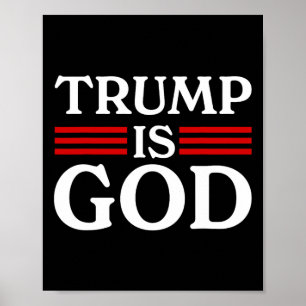 Affiche Trump est Dieu Drôle Trump est Dieu 2