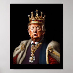 Affiche Trump Est Le Roi Longtemps Vivant Le Roi Américain