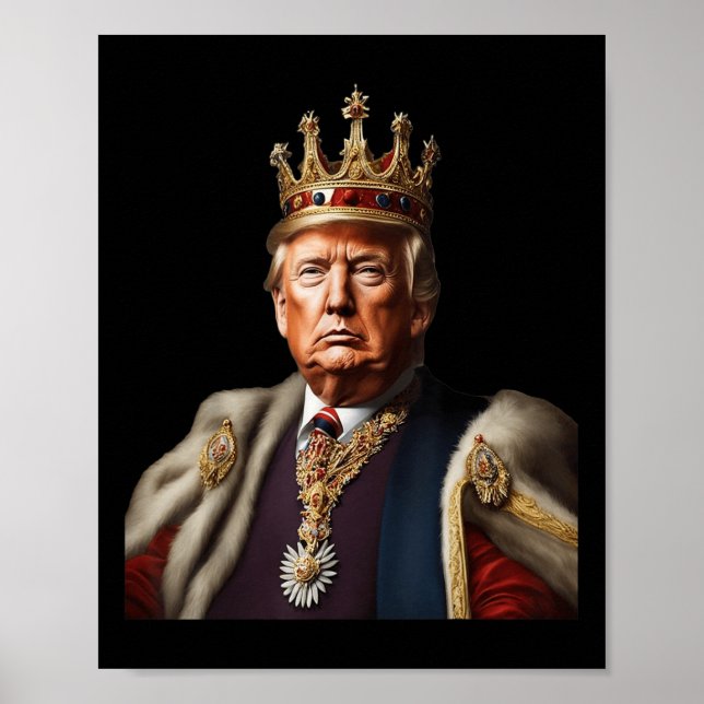 Affiche Trump Est Le Roi Longtemps Vivant Le Roi Américain (Devant)