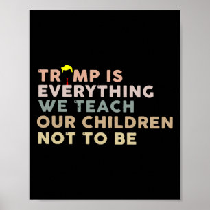 Affiche Trump est tout ce que nous enseignons à nos enfant