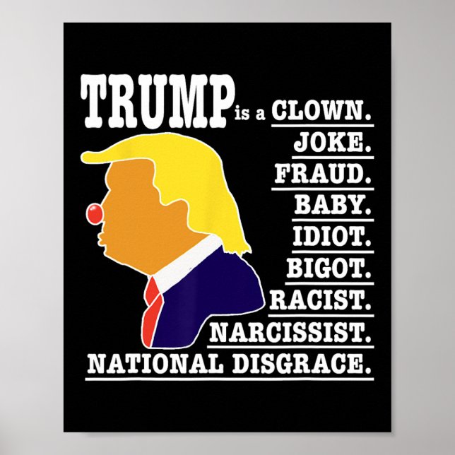 Affiche Trump est un clown  (Devant)