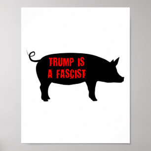 Affiche Trump est un fasciste