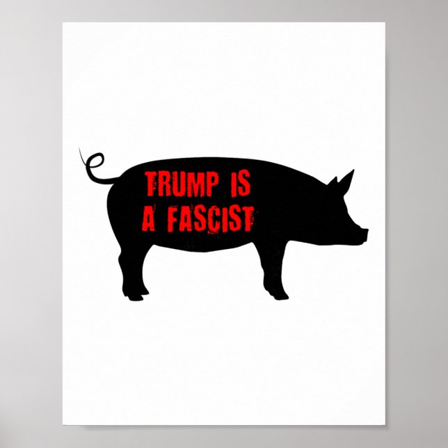 Affiche Trump est un fasciste  (Devant)
