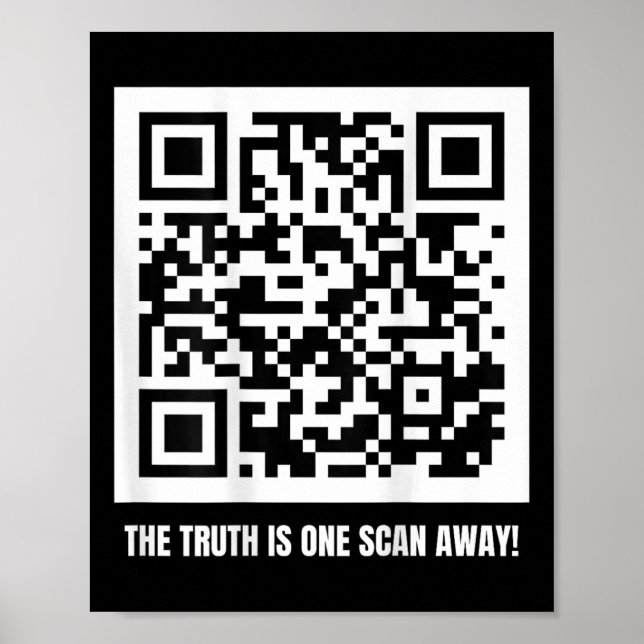 Affiche Trump est votre président - Qr Trump Code (Devant)