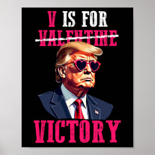 Affiche Trump et la Saint-Valentin sont pour la victoire T