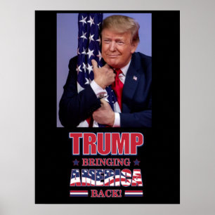 Affiche Trump et le retour de l'Amérique - Trump 2020