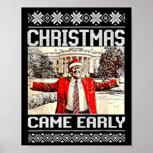 Affiche Trump et Noël sont sortis plus tôt cette année 202
