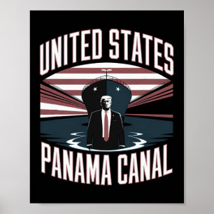 Affiche Trump États-Unis Canal de Panama 2025 Nous Prenons