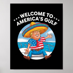 Affiche Trump États-Unis d'Amérique bienvenue Trum, le pré