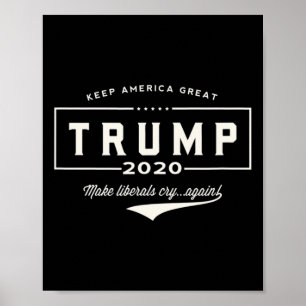 Affiche 'Trump fait pleurer les libéraux encore !' 