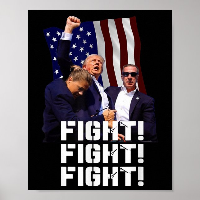 Affiche Trump Fight Fight Fight (Devant)