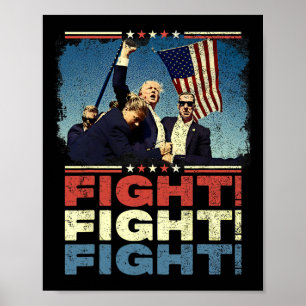 Affiche Trump Fight Fight Fight