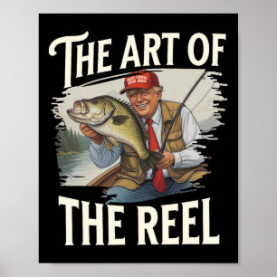 Affiche Trump Fisherman L'Art Du Reel Dad Husband Re