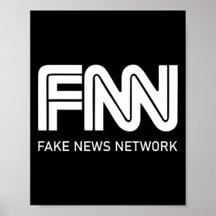 Affiche Trump Fnn Réseau de Nouvelles Fusses