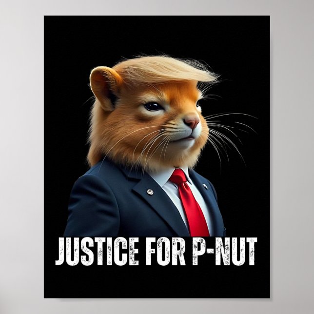 Affiche Trump For P-nut The Squirrel Justice For Peanut Tr (Devant)