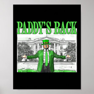 Affiche Trump Funny Jour de la Saint Patrick Jour de la St