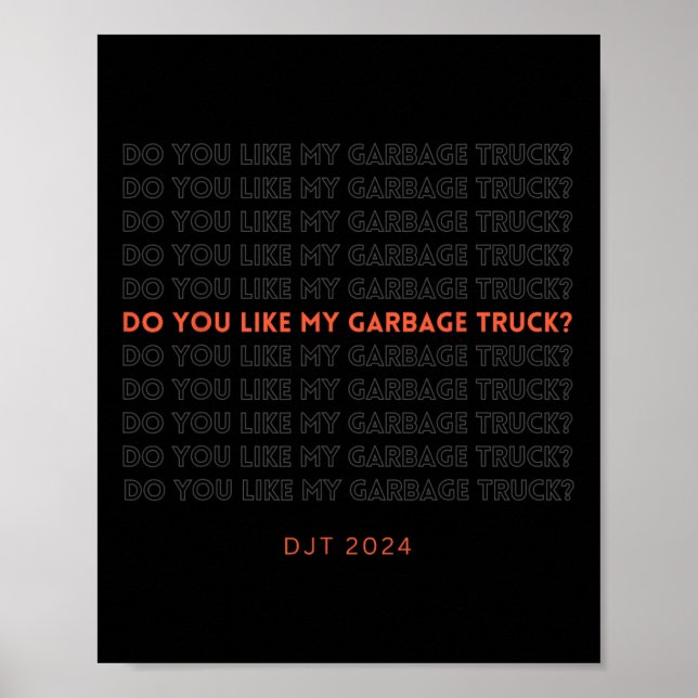 Affiche Trump Garbyge Truck  (Devant)