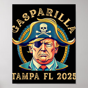 Affiche Trump Gasparilla Tampa Fl 2025 Festival des pirate