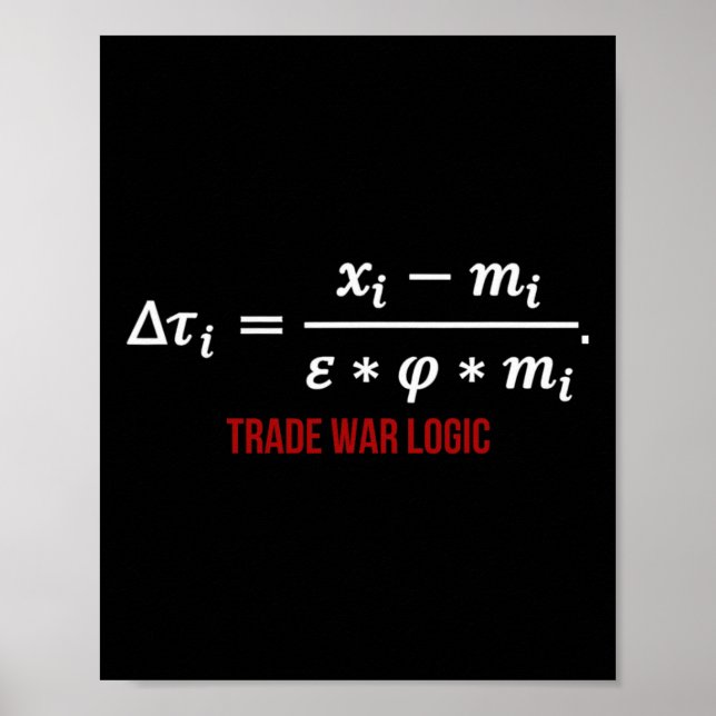 Affiche Trump Global Formule Réciproque Tarifs - Ta (Devant)