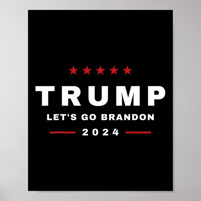 Affiche Trump Go Brandon 4 juillet Maga Tee 2024 (Devant)