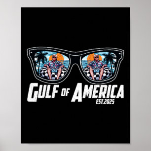 Affiche Trump Golfe des États-Unis Est 2025 Trump