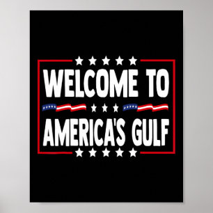Affiche Trump Golfe Des États-Unis Golfe Drôle Du Mexique