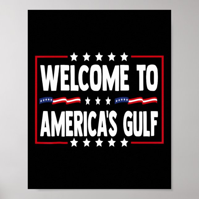 Affiche Trump Golfe Des États-Unis Golfe Drôle Du Mexique  (Devant)