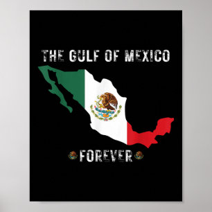 Affiche Trump Golfe Du Mexique À L'Époque Du Président Tru