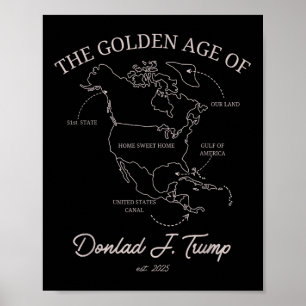 Affiche Trump Groenland Panama Canal Canada Mexique G
