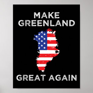 Affiche Trump Groenland Rendre sa grandeur au Groenland