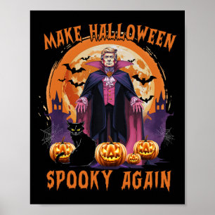 Affiche Trump Halloween Rendez Halloween Effrayant Encore 