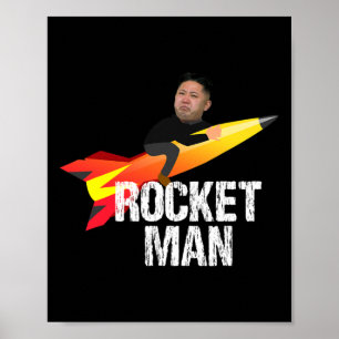 Affiche Trump Homme Fusée Kim Jong Un Corée du Nord Drôle