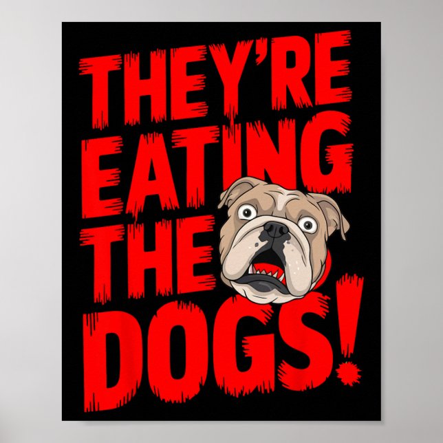 Affiche Trump Ils Mangent Les Chiens Les Chats Les Animaux (Devant)