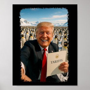 Affiche Trump Imposant Des Tarifs Sur La Politique Ironiqu
