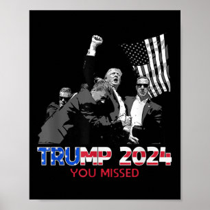 Affiche Trump Ination Bloody Ear Butler Trump Xou Manqué
