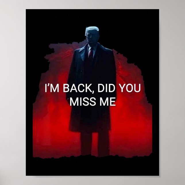 Affiche Trump Je suis Ck M'avez-vous manqué (Devant)