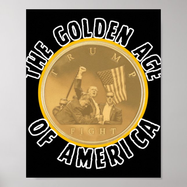 Affiche Trump L'Âge D'Or De L'Amérique 3 (Devant)