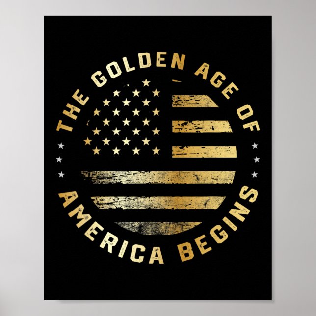 Affiche Trump L'âge d'or de l'Amérique commence 2025  (Devant)