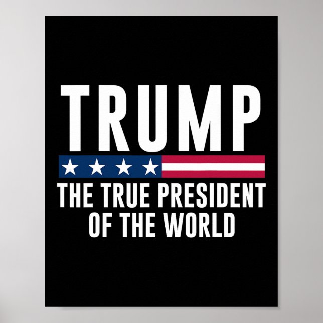 Affiche Trump Le Véritable Président Du Monde 1 (Devant)