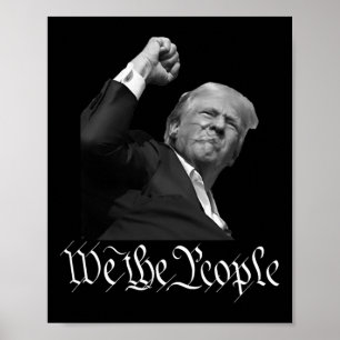 Affiche Trump lève D'Abord Le Peuple