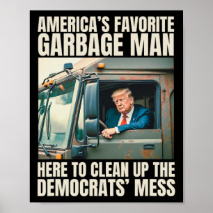 Affiche Trump l'homme de ménage préféré d'Amérique dans le