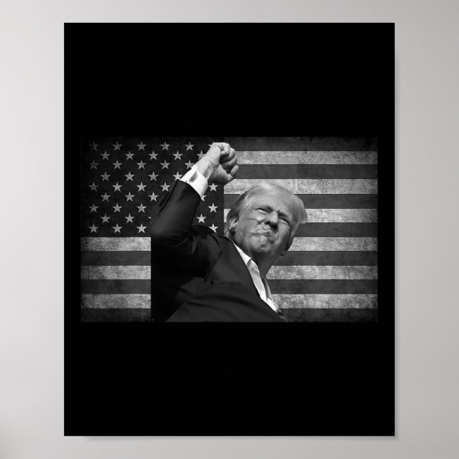 Affiche Trump lutte pour la liberté (Devant)