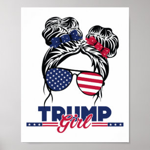Affiche Trump Maman Jour d'investiture 2025 Messy Bun Amer