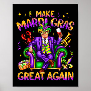 Affiche Trump Mardi Gras Costume amusant Rendre Mardi Gras