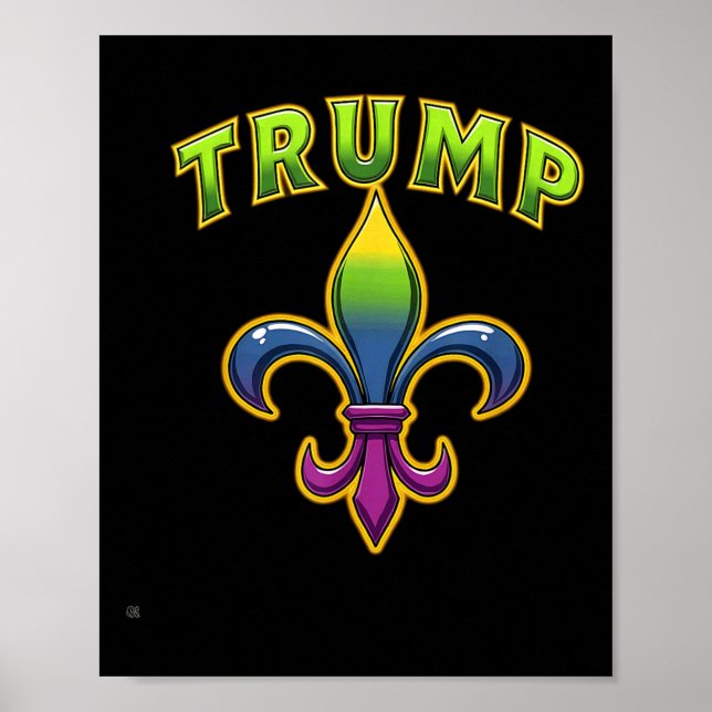 Affiche Trump Mardis Gras (Devant)
